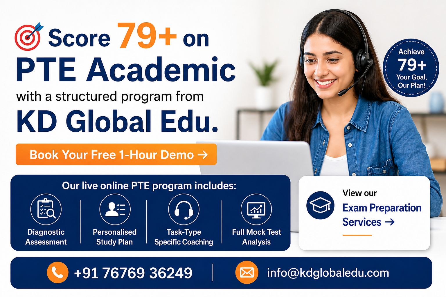 PTE Academic with a structured program from KD