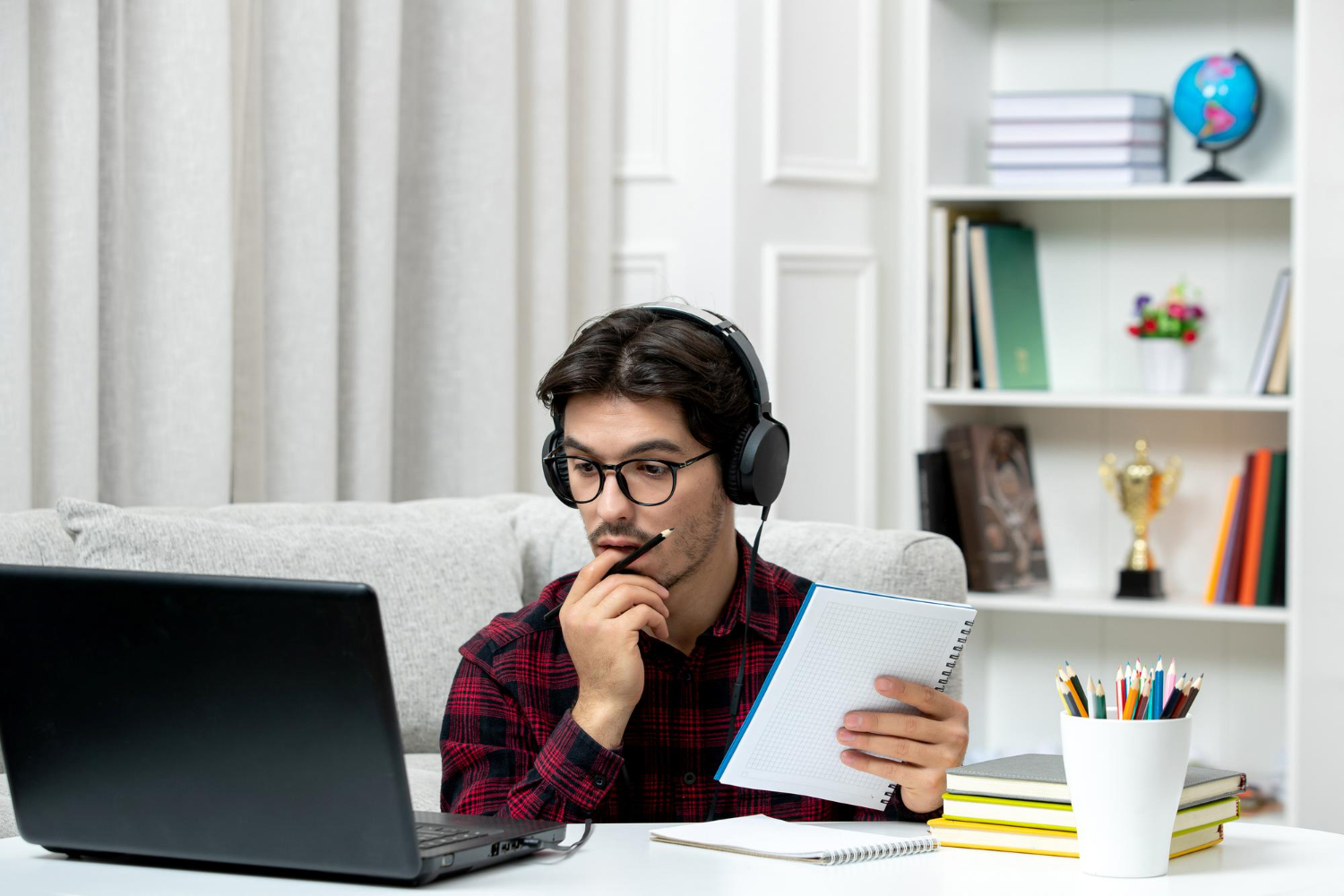 online exam speaking practice desk setup