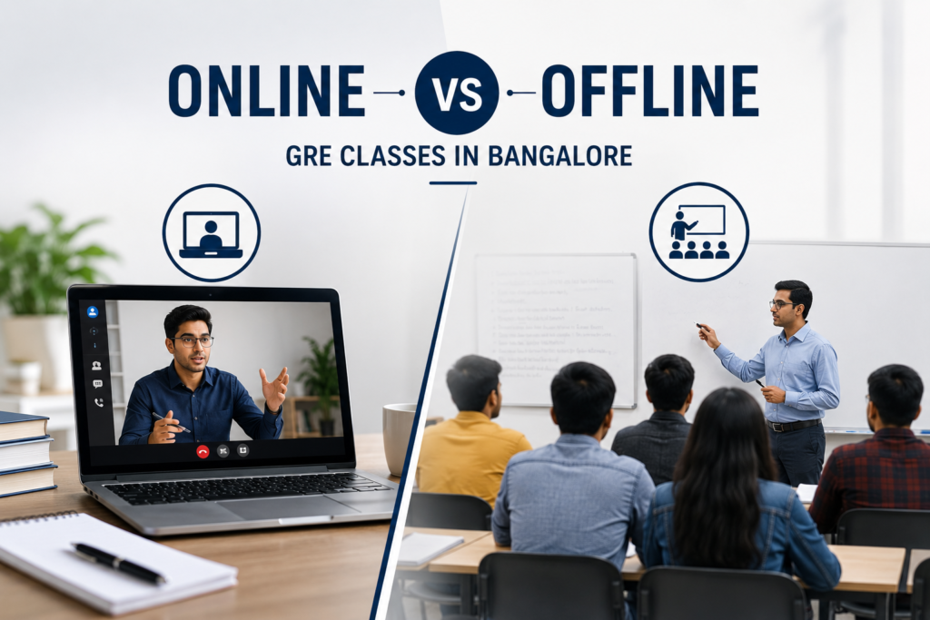 Online vs Offline GRE Classes in Bangalore