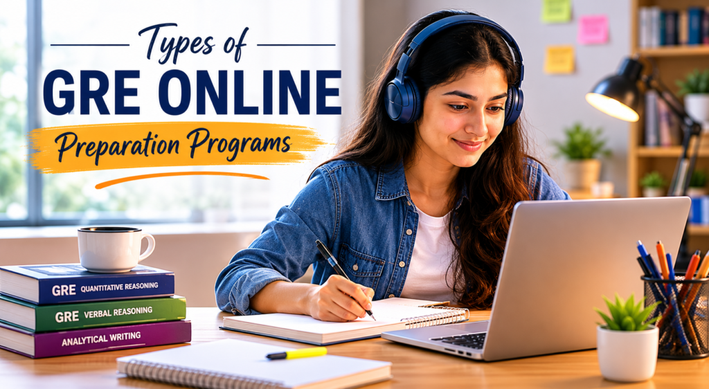 Types of GRE Online Preparation Programs Available